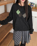 Choa Vintage Argyle Patch T-shirt