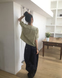 Yuki raw pocket balloon denim pants