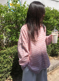 Pinby Basic Check Long Sleeve Shirt