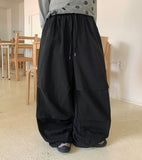 [unisex] Zekoni banding string parachute balloon wide pants