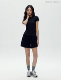 W 3-part Sweat Piping Shorts