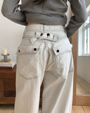 Machi Adjust Stitch Cotton Balloon Pants