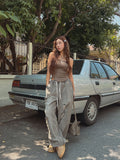 Salute Damage Balloon Denim Pants