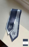 Initial Color Matching Silk Twilly Petite Scarf
