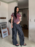 Hover Crack Pigment Big Pocket Cargo Pants