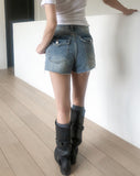 Perry Back Pocket Short Denim Shorts