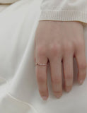 Truly Essence 14K Cross Pave Ring