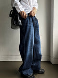 Blue Black Wide Denim