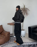 Luden Hook Buckle Hooded Jumper