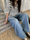 Obe wide denim pants