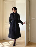 [Basic Fit] Dayk Collar Quilting Padding Coat (Belt Set)