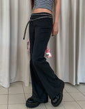 pinter striped low-rise pants