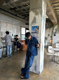 Line Brush Wide Denim