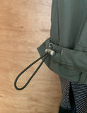 [unisex] Konite glossy string over hood wind jacket