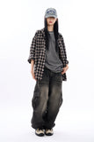 Kilcar half banding cargo denim pants
