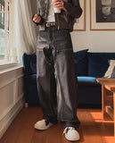 Cres Double Knee Carpenter Raw Denim Pants
