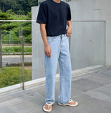 Meltz Semi-Wide Denim Pants