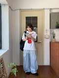 Rippat Banding Cargo Nylon Wide Pants