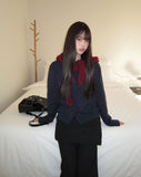 [Layered SET] Yuran Brushed Wrap Button Skirt Bootcut Banding Long Pants