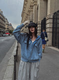Demon Washing Knit Hood Jacket