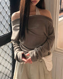 [Fake Layered] Ilun Dot Layered Long Sleeve T-Shirt