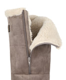 Asym Shearling Wedge Boot