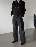 Naples double-breasted short coat