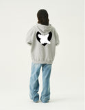 [UNISEX]Bear Heart Back Printing Hoodie