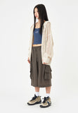 Kant cargo nylon capri pants