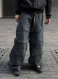 Mute 6-pocket utility cargo denim