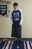 DOODLE RAGLAN LONG SLEEVE TEE