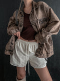 Pay corduroy line shorts