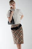 Checker Midi Skirt
