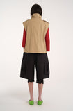trench high neck vest