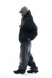 Easy cap hood nylon padded jumper