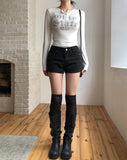 Forte Line Studded Cotton Shorts