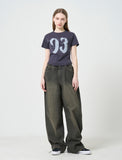 New 93 Logo Crop T-Shirt