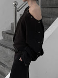Tote Snap One-Shoulder Sweatshirt