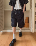 Bion Stitch Bermuda Denim Pants