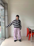 Larina Stripe Summer Hood Knit