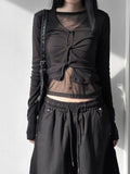 T-Din Twisted V-Neck Tee
