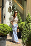 Arin Denim Wide Banding Pants