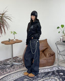 Dibene USA Crop Hoodie