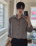 Serven Vintage Check Crop Shirt