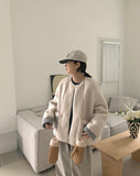 Keipy color matching pocket fleece jacket