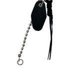 NOTCH TASSEL BLACK KEYRING