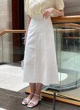Jehenre Cut Flare A-Line Long Skirt