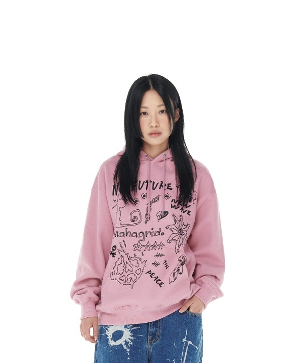 パーカー 「mahagrid/マハグリッド」NO FUTURE HOODIE/ノーフューチャー フーディー レディース メンズ MAHAGRID パーカー 「mahagrid/マハグリッド」NO FUTURE HOODIE