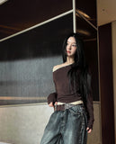 Ellie Rivet Layered Off-Shoulder