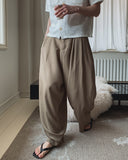 Marlon Two-Tuck Curved Slacks